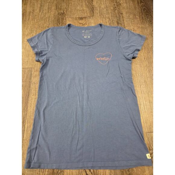 Marine Layer Tops - Marine Layer x Glide Giving Ending Poverty San Francisco Blue Women Small Shirt
